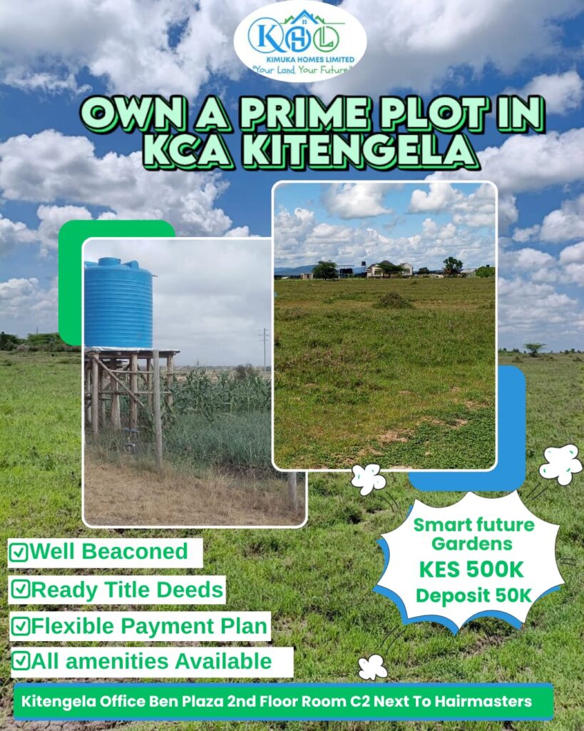 Own a Prime Plot in KCA Kitengela – Invest in Your Future Today